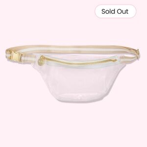 🆕 Stoney Clover Lane Sand & White Clear Fanny Pack